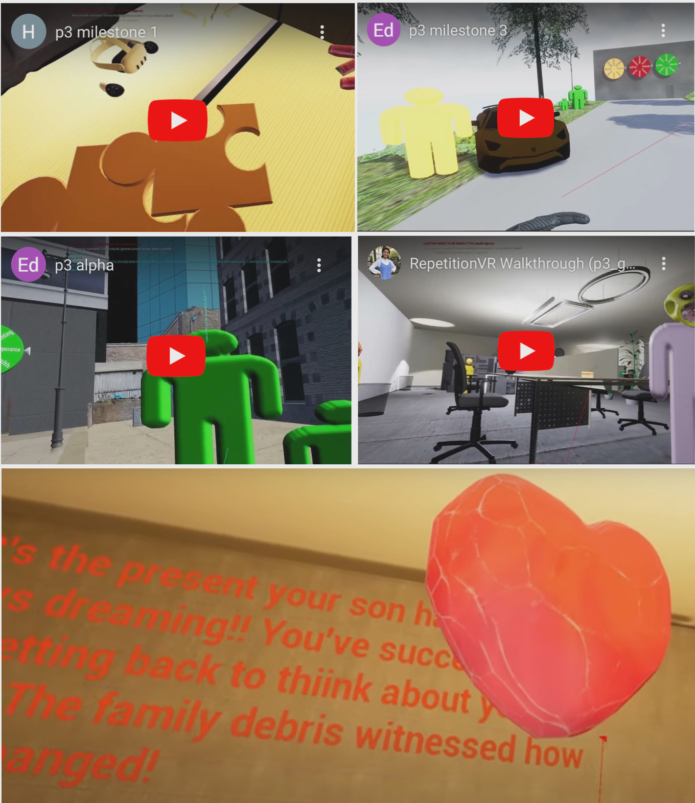 RepetitionVR Project